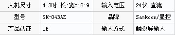 人機(jī)界面SK-043AE